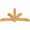 Ekena Millwork Davenport Rough Sawn Timber Gable Bracket, Western Red Cedar, 84"W x 53"H x 6"D x 6"F, 15/12 Pitch GBW084X53X0606DAV00RWR - alternate 3